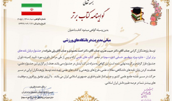 لوح تقدیر ویژه جشنواره پروفسور حسابی "دکتر هنری"