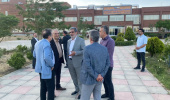 بازدید خیّر مدرسه و دانشگاه ساز از دانشکده تربیت بدنی و علوم ورزشی برای برآورد خسارات ناشی از جنگ رمضان وشروع بازسازی دانشکده